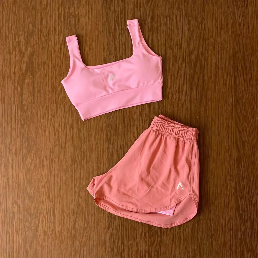 Conjunto Forro Duplo (Top com bojo + Short)