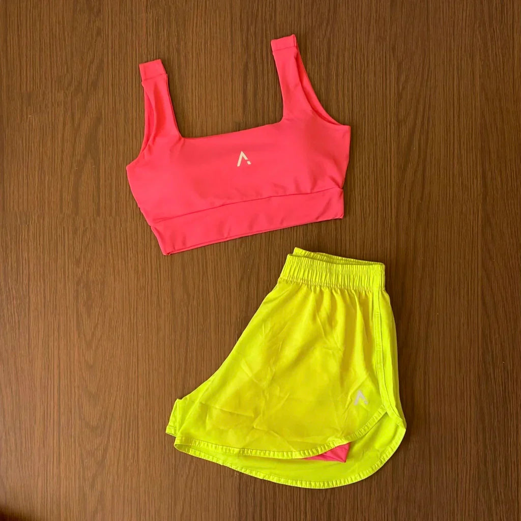 Conjunto Forro Duplo (Top com bojo + Short)